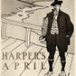 1913 Harpers Magazine April Edward Penfield Poster