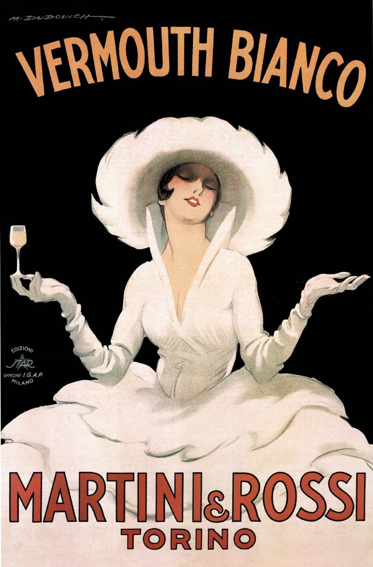 Cognac Monnet Vintage Ad Art Print Poster