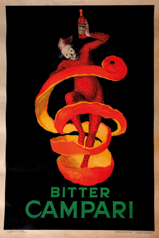 Vintage Ad Poster Bitter Campari France 1921