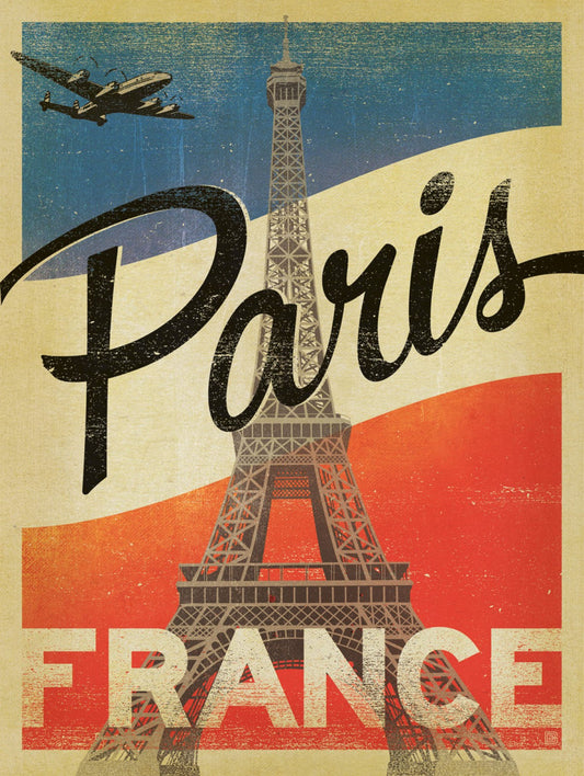 Paris France Vintage Poster