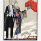 1923 Illustration of woman with red fan going to the casino