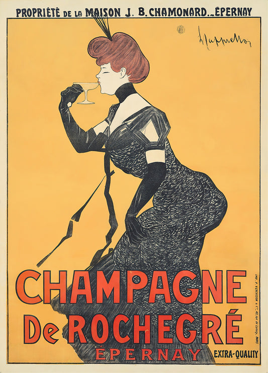 Champagne De Rochegre Vintage Poster