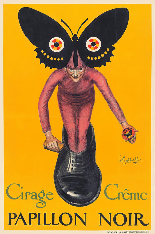 Papillon Noir Vintage Ad Poster