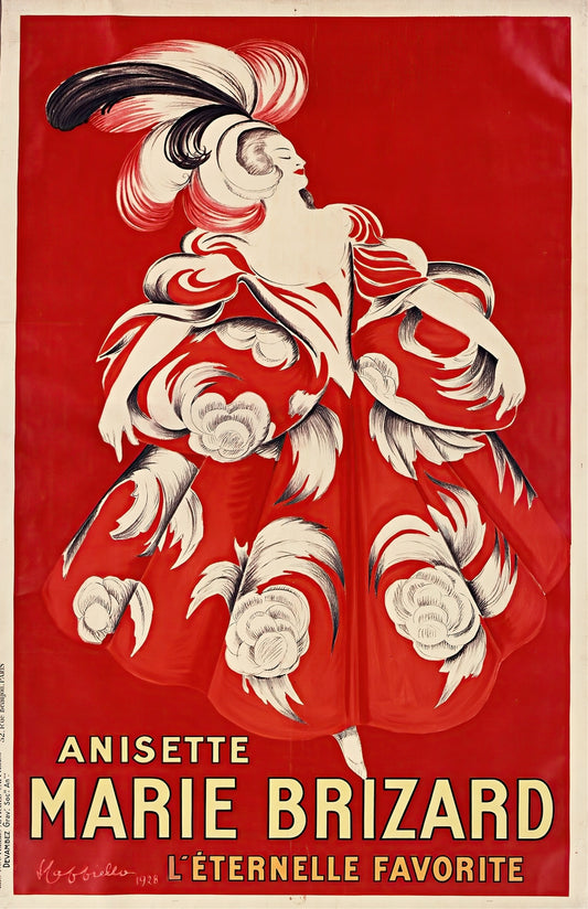 Anisette Marie Brizard Vintage Advert Poster