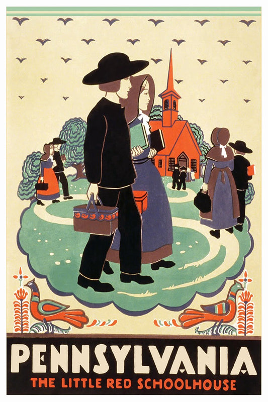 Pennsylvania Vintage Travel Poster