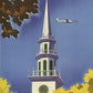 United Airlines New England Vintage Travel Poster