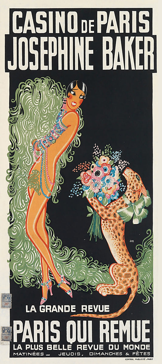 Josephine Baker Vintage Poster