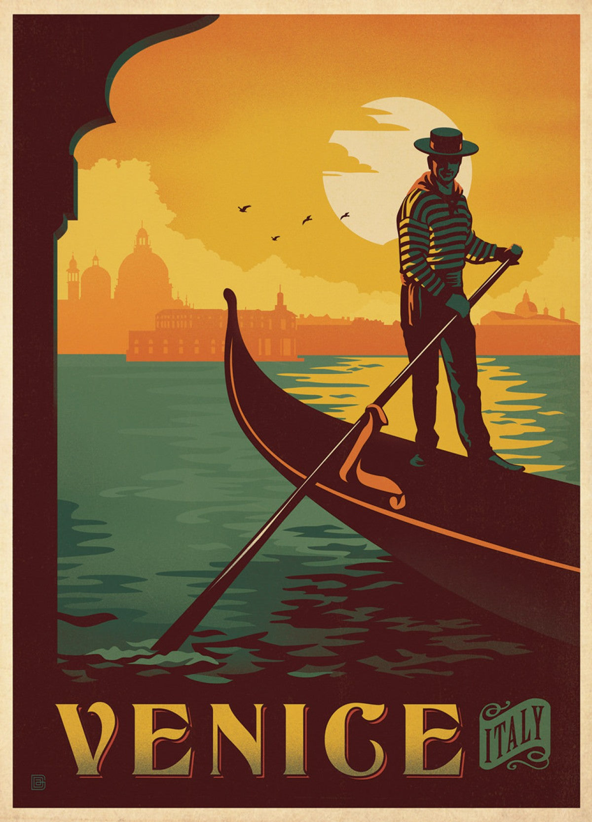 Venice Vintage Italian Poster