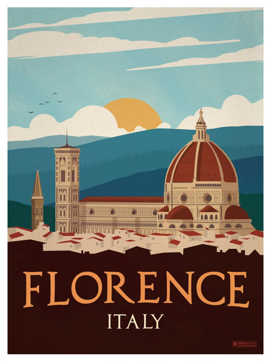 Vintage Florence Travel Poster