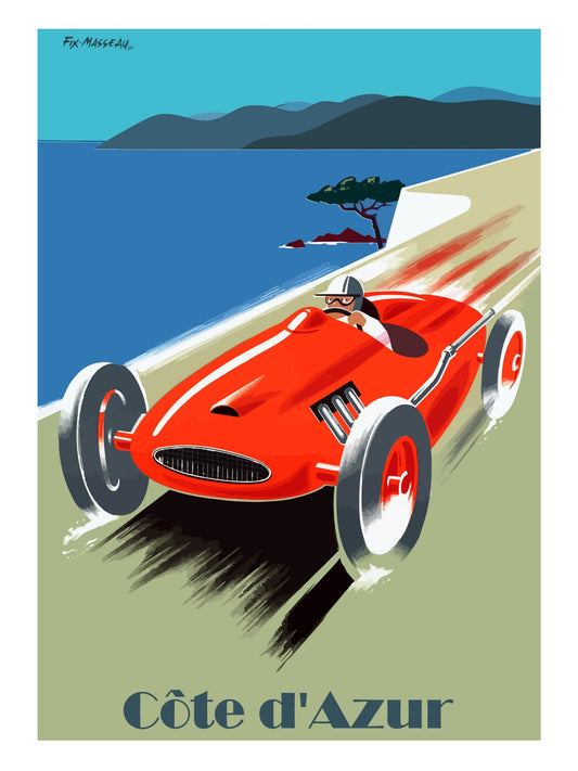 Racing Car on French Riviera