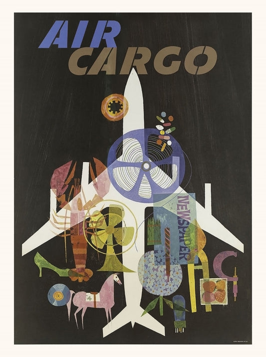 Air Cargo Vintage Poster