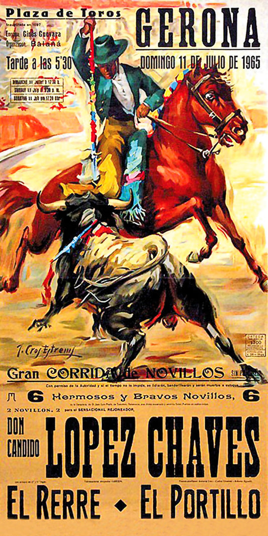 Gerona Vintage Cowboy Poster