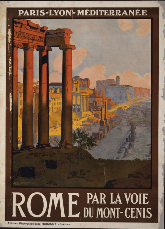 Rome Vintage Travel Poster