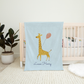 Giraffe Safari Party Sherpa Blanket, Fun Safari Nursery Decor