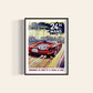 Speed Car on Le Mans Vintage Poster