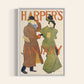 Harpers January Vintage Art Print