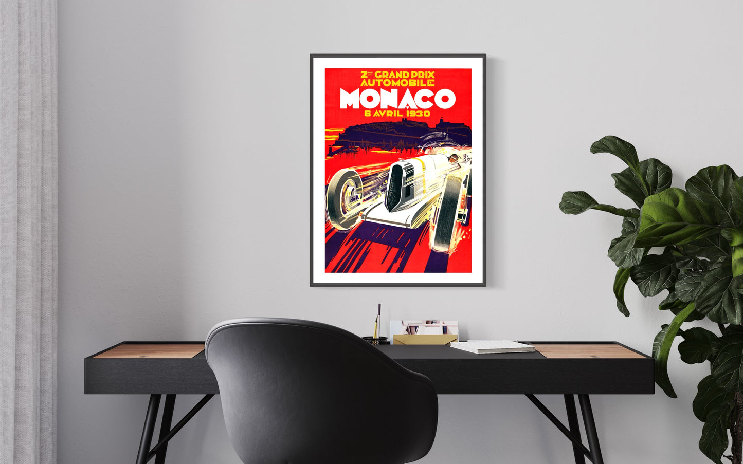 Monaco Grand Prix Vintage Print