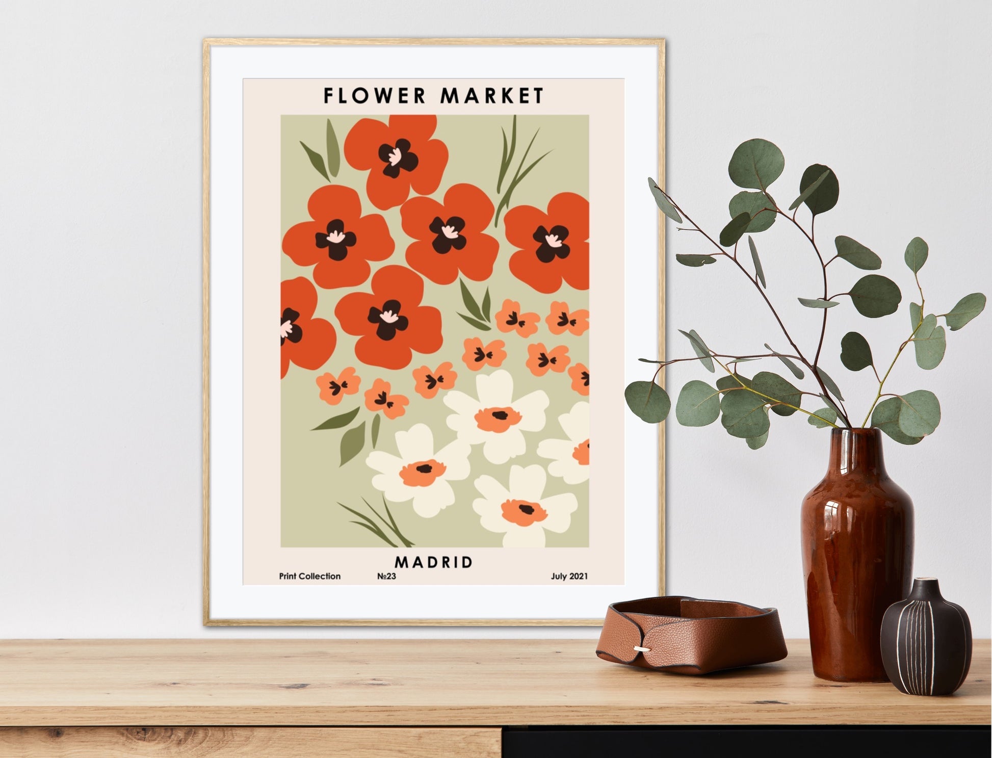Flower Market Poster Print