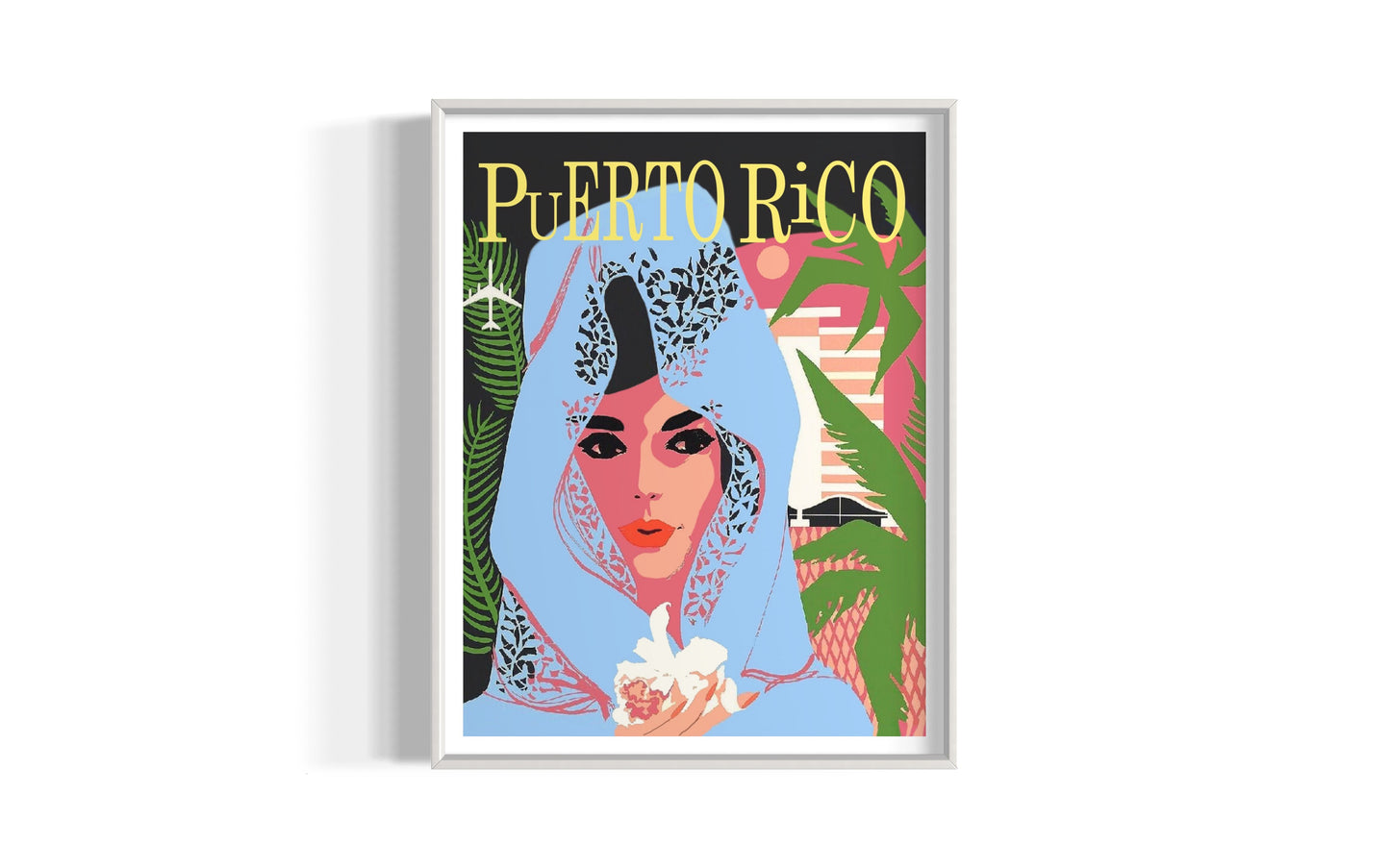 Woman from Puerto Rico Vintage Art Print