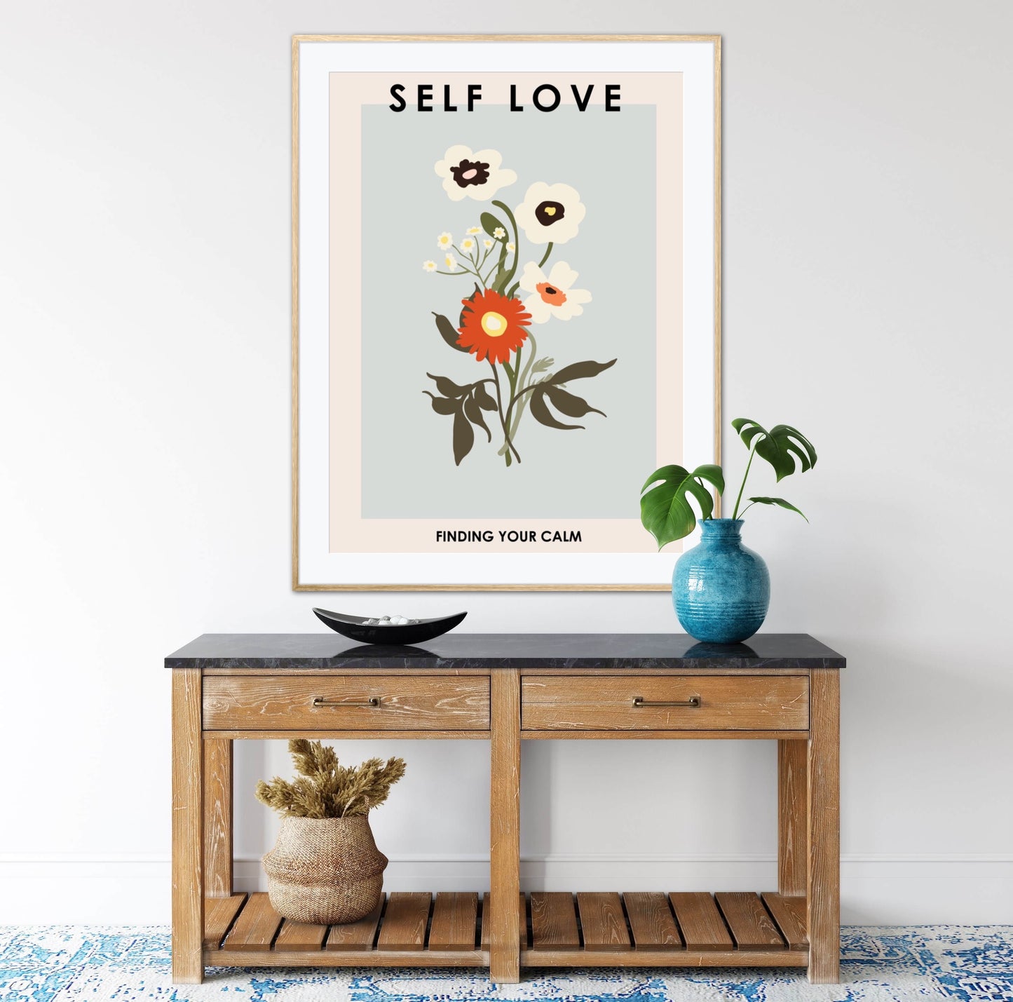 Self Love Flower Market Print Poster
