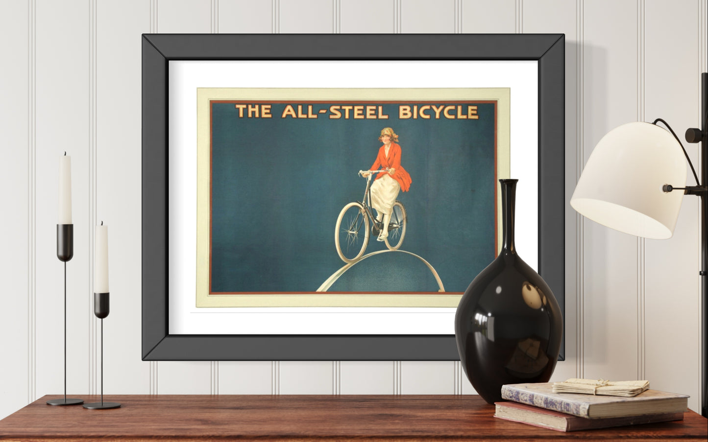Vintage Cycling Poster for Raleigh Bicycle