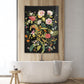 Black Floral Tree Wall Tapestry