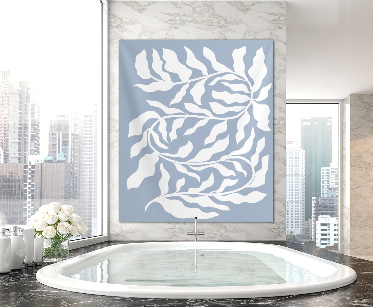 Periwinkle Wall Tapestry