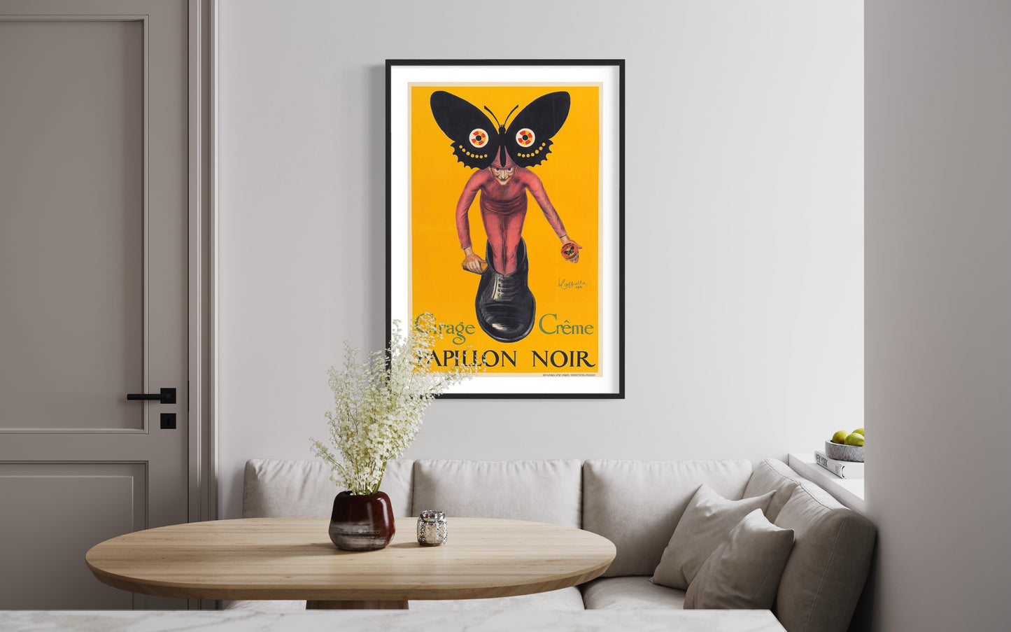 Papillon Noir Vintage Ad Poster
