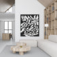 Black and White Wall Tapestry