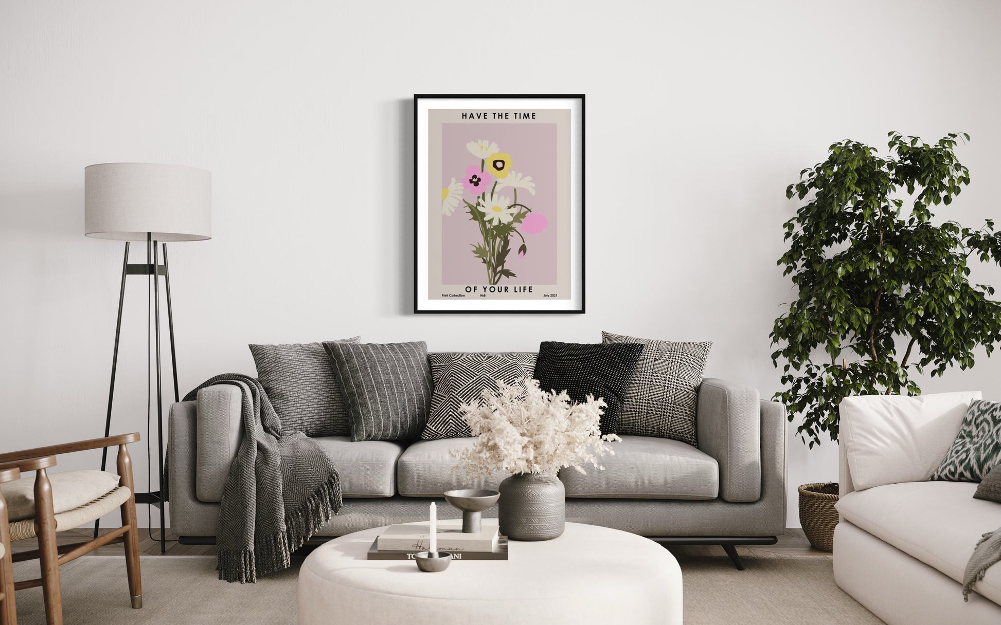 Have The Time of Your Life Flower Market Print Poster