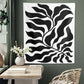 Black and White Abstract  Wall Tapestry