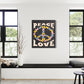 Peace and Love Black Tapestry