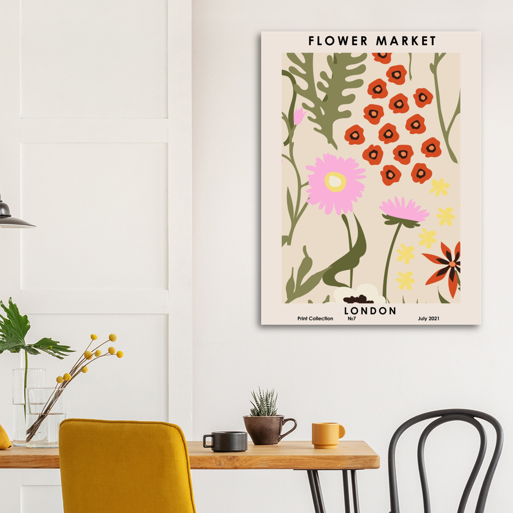 London Flower Market Print Print Poster