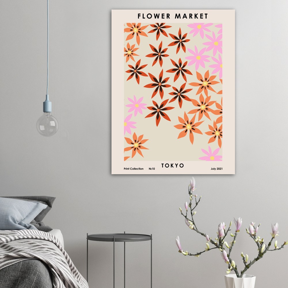 Tokyo Flower Market Print Poster