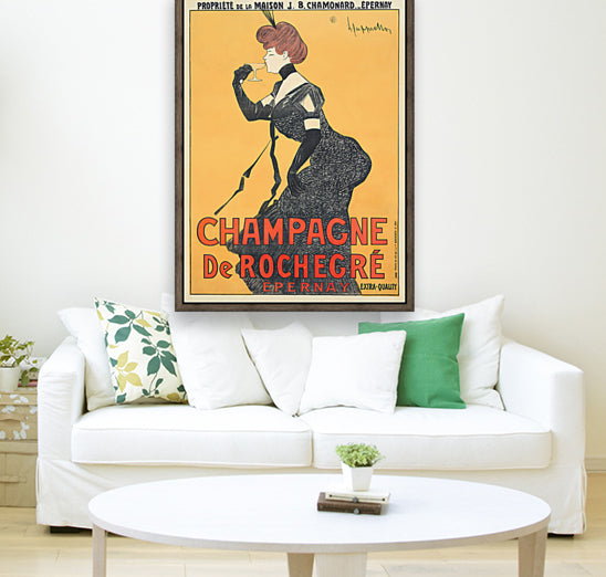 Champagne De Rochegre Vintage Poster